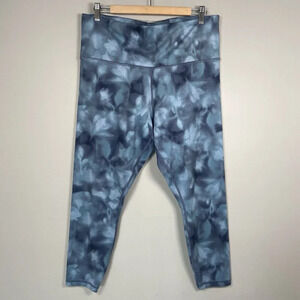 Athleta Elation Printed 7/8 Tight Serene Riviera Blue Plus Size 1X Athleisure